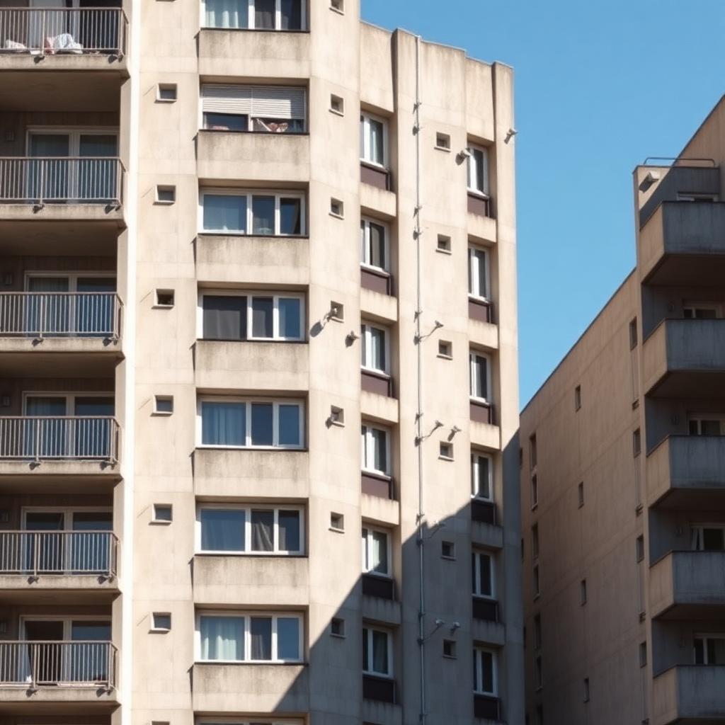 Meridian Housing — monolithic residential facade